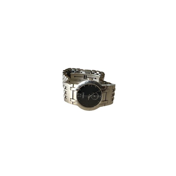 VERSACE: Stainless Steel Logo Quartz Watch  #1136 main image 8